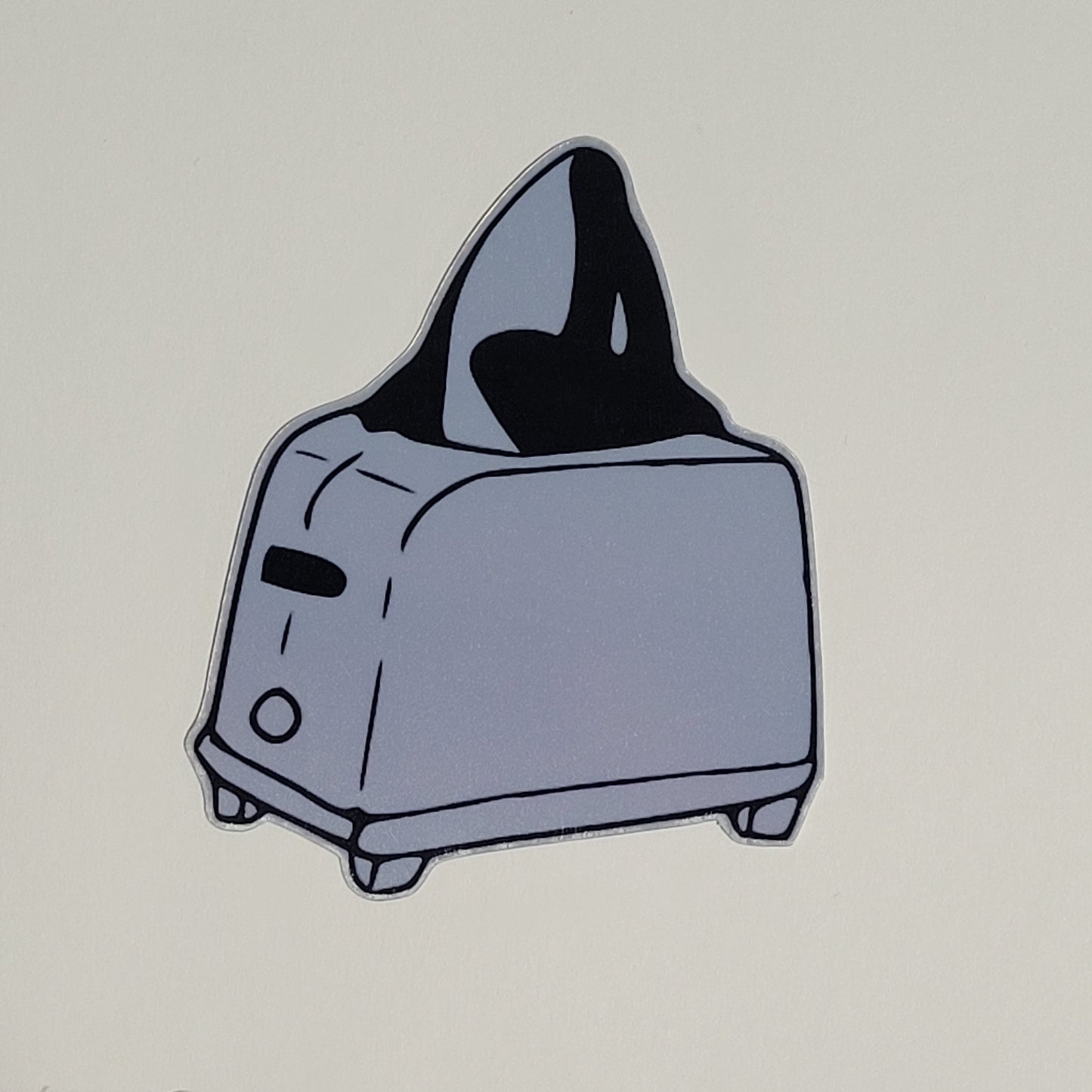 Whale Toaster Sticker (Holographic)