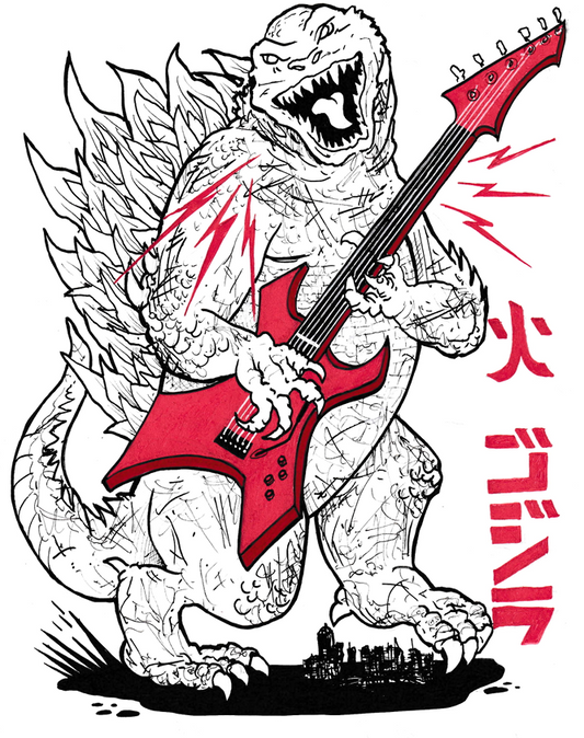 Godzilla Guitar Solo Print