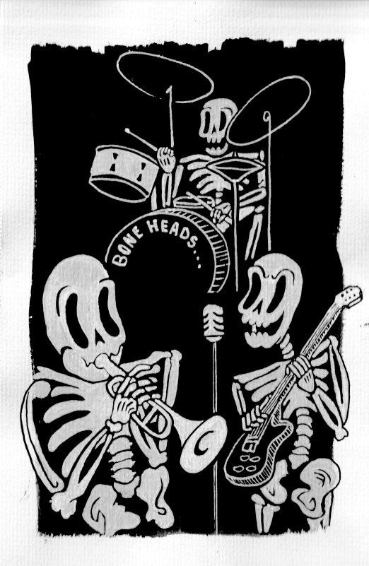 Skeleton Band Print